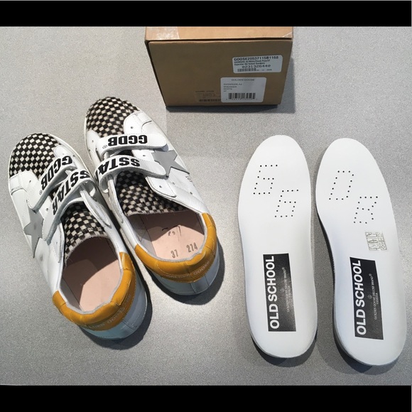 Golden Goose Old School Sneaker White/Check Pony - Picture 9 of 12
